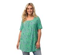 Ulla Popken Women's Long Shirt T, Green, 46-48