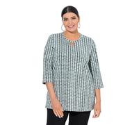 Ulla Popken Women's Minimal Print T-Shirt, Dark Sage, 20 UK/22 UK