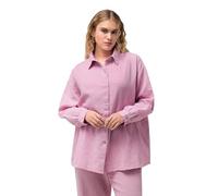 Ulla Popken Women's Muslin Shirt Blouse, Purple, 16 UK/18 UK