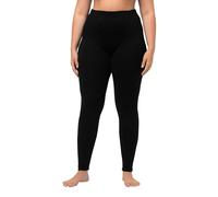 Ulla Popken Women's Plus Size Basic Comfort Fit Leggings Black 50+ 485548 10-50+
