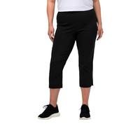 Ulla Popken Women's Plus Size Bengaline Cropped Stretch Pants Black 24 640914 10-50