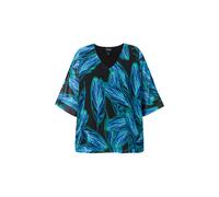 Ulla Popken Women's Plus Size Chiffon Wrap Oversized V-Neck