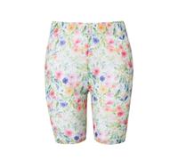 Ulla Popken Women's Plus Size Cycling Socks Floral Mesh 839723