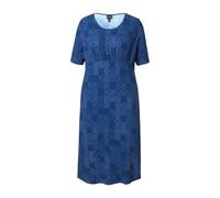 Ulla Popken Women's Plus Size Jersey Dress A-Line Round Neck