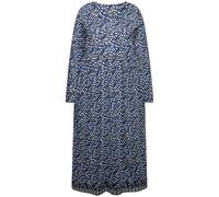 Ulla Popken Women's Plus Size Jersey Dress A Line Square Neck Long Sleeve