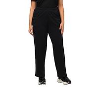 Ulla Popken Women's Plus Size Jogging Bottoms Black 46+ 624781 10-46+