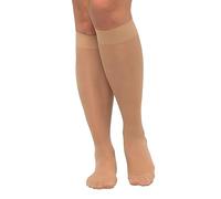 Ulla Popken Women's Support Knee Stocking, 70 Den Support Stockings Transparent 4.5-6.5