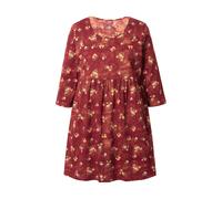 Ulla Popken Women's Plus Size Long Shirt Polka Dot A-Line Round Neck 3/4...