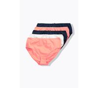 Ulla Popken Women's Plus Size Midi Briefs 5-Pack Polka Dot Solid Color 825984