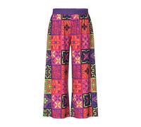 Ulla Popken women's plus size palazzo pants, tile pattern, wide leg
