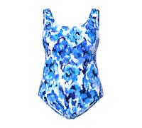 Ulla Popken Women's Plus Size Patterned Swimsuit without Soft Cups Round...