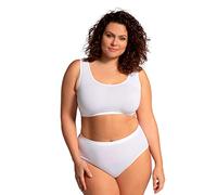 Ulla Popken Women's Bustier T-Shirt Bra, Snow White, 46-48
