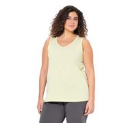 Ulla Popken Women's Plus Size Plus Size V-Neck Classic Sleeveless Top, Pistachio, 32 UK/34 UK