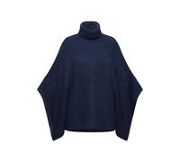 Ulla Popken Women's Plus Size Poncho Turtleneck Oversized Half Sleeve 820882