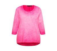 Ulla Popken Women's Plus Size Shirt with Decorative Pleats, A-Line, Round...