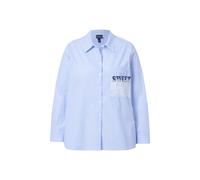 Ulla Popken Women's Plus Size Striped Blouse Sweet A-Line Shirt Collar