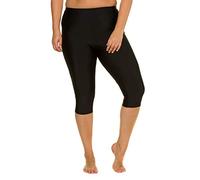 Ulla Popken Women's Plus Size Swim Cycling Capris Black 30 721478 10-56