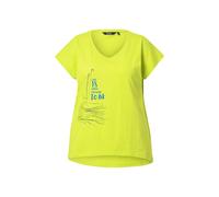 Ulla Popken Women's Plus Size T-Shirt Boot A-Line V-Neck Short Sleeve 836025