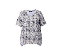Ulla Popken Women's Plus Size T-Shirt with Animals, A-Line, Asymmetrical...