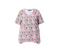 Ulla Popken Women's Plus Size T-Shirt with Animals, A-Line, Asymmetrical...