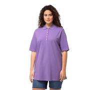 Ulla Popken Women's Polo Hemd_637297 Shirt Tight, Blue Lilac, 24 UK/26 UK
