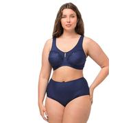 Ulla Popken Women's Relief Bra, Pinstripe C-g, Navy, 44C