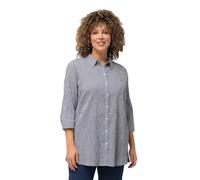 Ulla Popken Women's Shirt Blouse, Navy Blue, 56-58