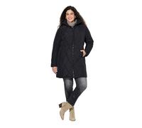 Ulla Popken Women's Spezialist Hyprar Steppmantel Coats, Black, 50-52