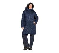 Ulla Popken Women's Specialist Hyprar Quilted Coat, navy, 46-48