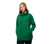 Ulla Popken Women's Sweatshirt, Emerald Green, 28-30