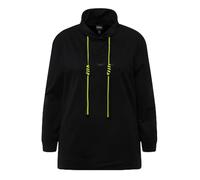 Ulla Popken Women's Sweatshirt with Print 830295, Black, 62-64