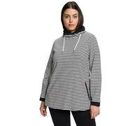 Ulla Popken Women's Sweatshirt, Schwarz, 24-26