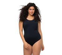 Ulla Popken Women's Swimsuit, Extra Soft Lining, Side Ruffles One Piece, Navy, 24-26