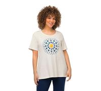 Ulla Popken Women's T-Shirt_818638, Eierschale, 62+