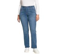 Ulla Popken Women's Viglamy L/s Rollneck T-Shirt/tb/des Straight Jeans, Blue Denim, 28 (Size: 60)