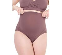 Ulla Popken Womenswear Plus Size Curvy Bellieva Cotton Panty earth 58+ 795792345-58+