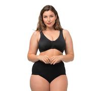 Ulla Popken Womenswear Plus Size Curvy Front Closure Wirefree Comfort Bra Black 100F 689668100-100F