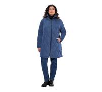 Ulla Popken Womenswear Plus Size Curvy HYPRAR Diamond Quilted Jacket 842937, Midnight Blue, 32-34