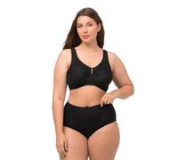 Ulla Popken Women's Entlastungs-bh Kelly, Ohne Bügel, Spitze Non-Wired Lace Relief Bra, Black, 46D