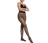 Ulla Popken Womenswear Plus Size Curvy Oversize 3 Pack Silky Viscose Pantyhose Black 34/36 668121 10-60+