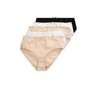 Ulla Popken Women's Slip, 5er Pack Basic Full Brief Multicolor 28/30