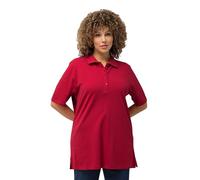 Ulla Popken Women's PoloPiquee Longsleeve T-Shirt, Red (Rot 57), 46-48