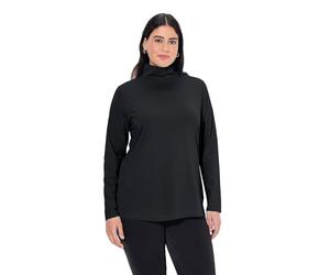 Ulla Popken Womenswear Plus Size Curvy Oversize Figure Hugging Stretch Turtleneck Black 54+ 646813 10-54+
