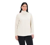 Ulla Popken Women's Shirt, Rollkragen, Slim, Baumwolle, Öko-tex 100 Turtleneck, White (Ecru 21), 36-38
