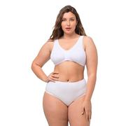 Ulla Popken Womenswear Plus Size Curvy Oversize Lightweight Front Close Support & Shape Bra White 100D 689668 20-100D