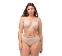 Ulla Popken Women's Underwired Bra, Soft Cup Non-Padded Wired Bra Beige_x000D_ 48B
