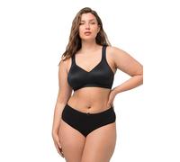 Ulla Popken Womenswear Plus Size Curvy Oversize Soft & Silky Microfiber Support Bra Black 90D 535571 10-90D