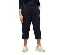 Ulla Popken Womenswear Plus Size Curvy Oversize Stretch Jersey Crop Pants Navy 42+ 641038 71-42+