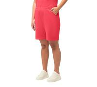 Ulla Popken Womenswear Plus Size Curvy Oversize Stretch Knit Bermuda Shorts Dark Coral 58+ 818396515-58+