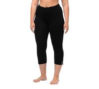 Ulla Popken Women's Capri Trousers, Black, 36W x 32L